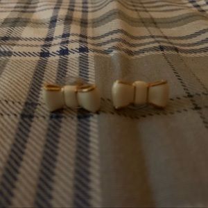 ♠️ Kate Spade ♠️White bow earrings!!!